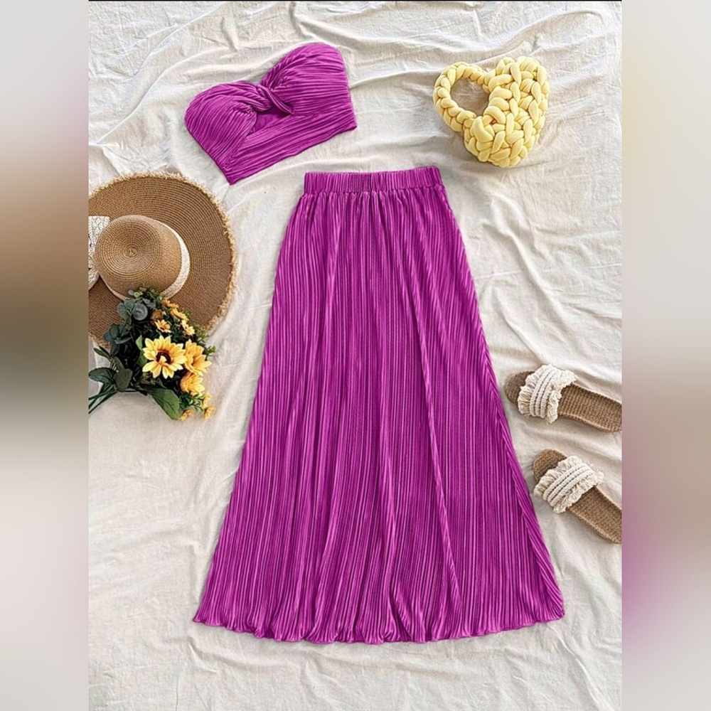 SHEIN Purple Maxi Skirt